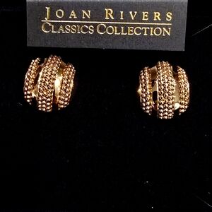 Joan Rivers collection pierced earrings